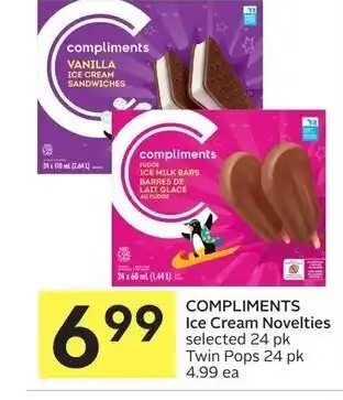 Foodland Compliments ice cream novelties offer