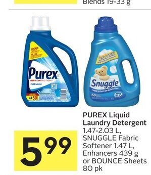 Foodland Purex liquid laundry detergent offer