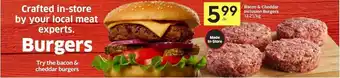 Foodland Bacon & cheddar inclusion burgers offer