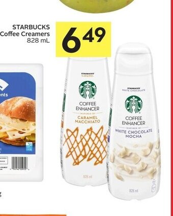 Foodland Starbucks coffee creamers offer