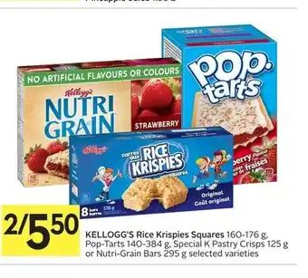 Foodland Kellogg's rice krispies squares offer