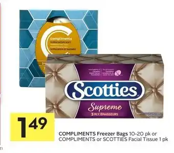 Foodland Compliments freezer bags offer