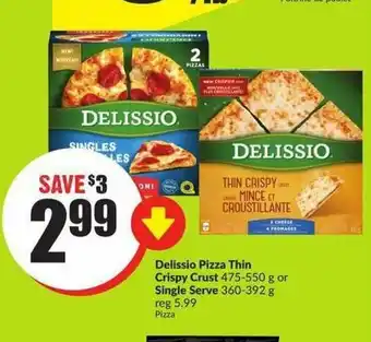 FreshCo Dellisio pizza thin crispy crust offer