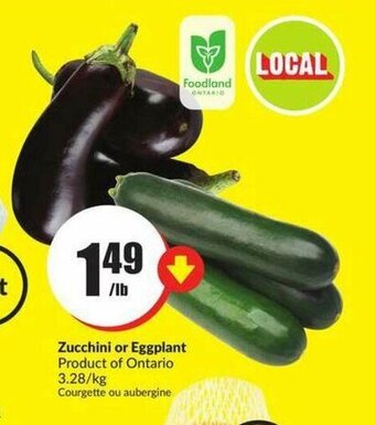 FreshCo Zucchini or eggplant offer