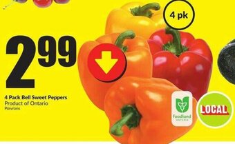 FreshCo 4 Pack bell sweet peppers offer