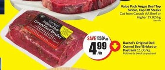 FreshCo Rachel's original deli corned beef brisket or pastrami offer
