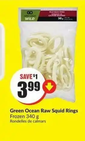 FreshCo Green ocean raw squid rings offer