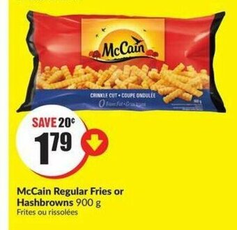 FreshCo Mccain regular fries or hashbrowns offer