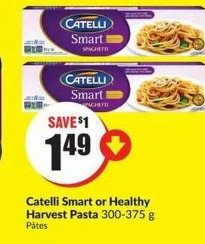 FreshCo Catelli smart or healthy harvest pasta offer
