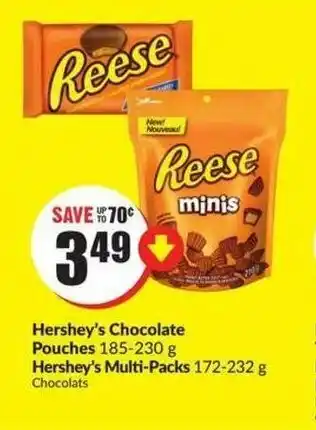 FreshCo Hershey's chocolate pouches offer