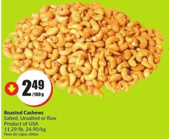FreshCo Roasted cashews offer