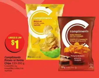 FreshCo Compliments potato or kettle chips offer