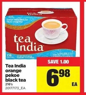 Real Canadian Superstore Tea india orange pekoe black tea offer