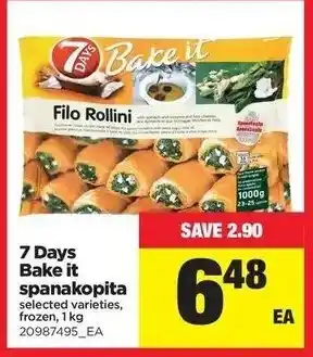 Real Canadian Superstore 7 Days bake it spanakopita offer