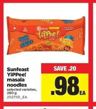 Real Canadian Superstore Sunfeast yippee! masala noodles offer