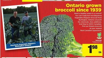 Real Canadian Superstore Broccoli offer