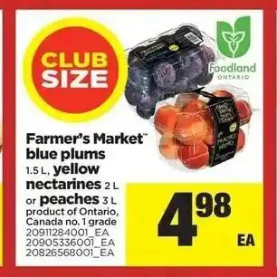 Real Canadian Superstore Farmer's market blue plums offer