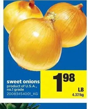 Real Canadian Superstore Sweet onions offer