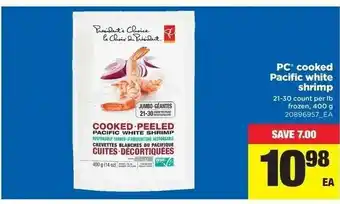 Real Canadian Superstore Cooked Pacific white shrimp offer