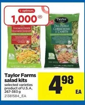 Real Canadian Superstore Taylor Farms salad kits offer