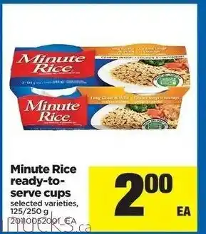 Real Canadian Superstore Minute Rice ready-to-serve cups offer