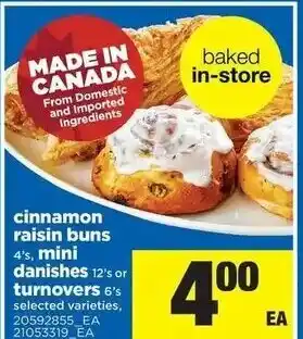 Real Canadian Superstore Cinnamon raisin buns offer