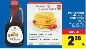 Real Canadian Superstore Pancake mix offer
