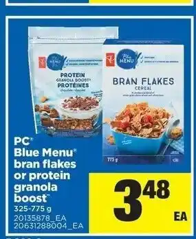 Real Canadian Superstore Bran flakes or protein granola boost offer