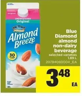 Real Canadian Superstore Blue Diamond almond non-diary beverage offer