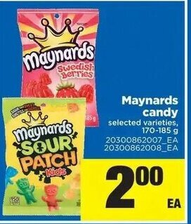 Real Canadian Superstore Maynards candy offer