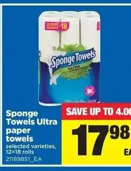Real Canadian Superstore Sponge Towels Ultra paper towels offer