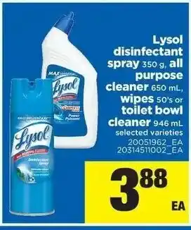 Real Canadian Superstore Lysol disinfectant spray offer