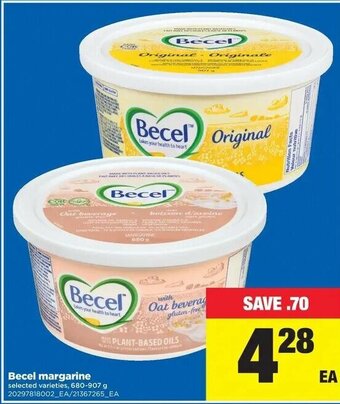 Real Canadian Superstore Becel margarine offer