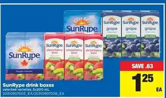Real Canadian Superstore SunRype drink boxes offer