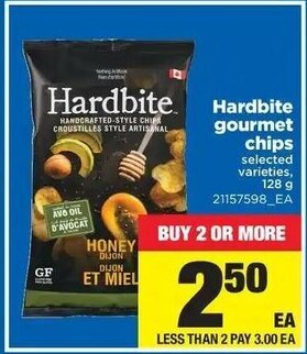 Real Canadian Superstore Hardbite gourmet chips offer