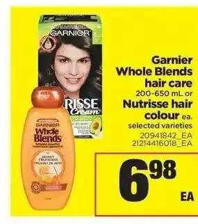Real Canadian Superstore Garnier Whole Blends hair care Nutrisse hair colour offer