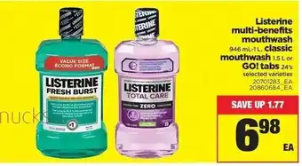 Real Canadian Superstore Listerine multi-benefits mouthwash offer
