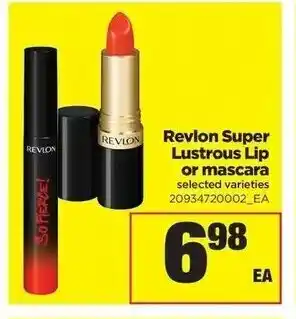 Real Canadian Superstore Revlon Super Lustrous Lip or mascara offer
