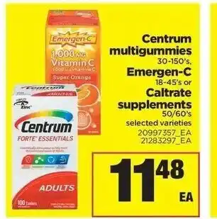 Real Canadian Superstore Centrum multigummies offer