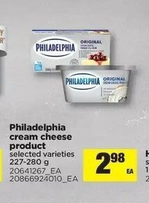 Philadelphia cream cheese