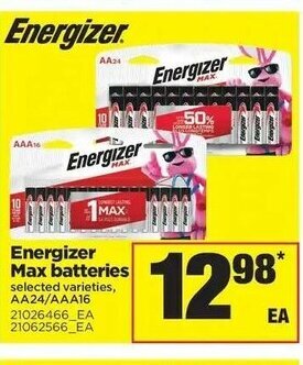 Real Canadian Superstore Energizer Max Batteries offer