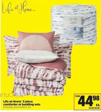 Real Canadian Superstore Life At Home 5 Piece Comforter Or Bedding Sets offer