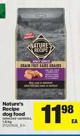 Real Canadian Superstore Nature's Recipe Dog Food offer