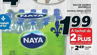 IGA Eau De Source Naturelle offer