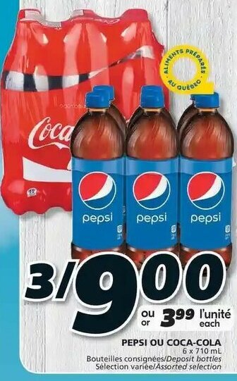 IGA Pepsi Ou Coca-Cola offer