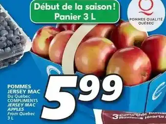IGA Pommes Jersey Mac offer
