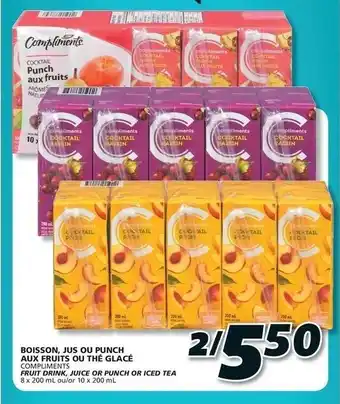 IGA Boisson, Jus Ou Punch Aux Fruits Ou Thé Glacé offer