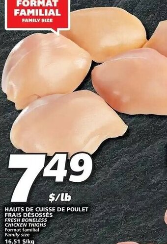 IGA Hauts De Cuisse De Poulet Frais Désossés offer