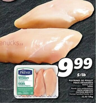IGA Poitrines De Poulet Frais Désossées offer