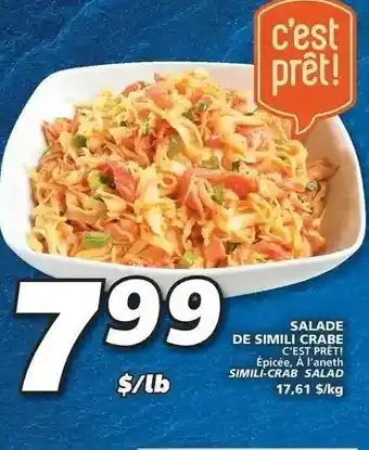 IGA Salade De Simili Crabe offer